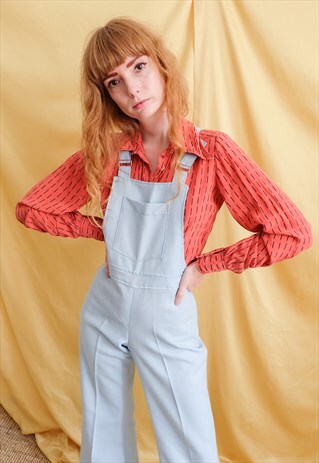 VINTAGE 80S CHLOE CORAL PINK PATTERNED BLOUSE SHIRT