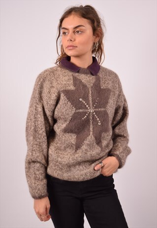 VINTAGE JUMPER SWEATER BROWN