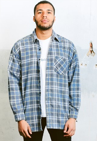 VINTAGE PLAID FLANNEL SHIRT