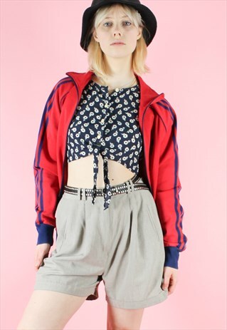 VINTAGE 90S SHORTS LIGHT GREY Y2K WIDE LEG FESTIVAL