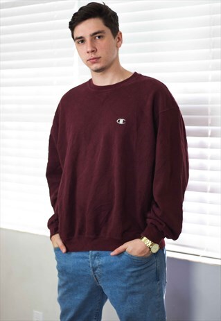 VINTAGE CHAMPION SWEATSHIRT LOGO 90S XL 19.5
