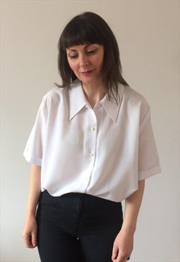 Vintage 90s White Blouse