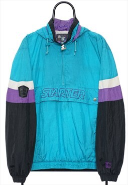 Vintage Starter Spellout Blue Tracksuit Jacket Mens