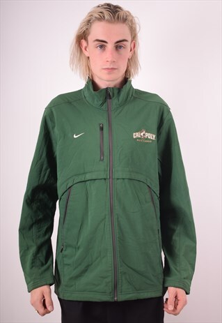 NIKE MENS VINTAGE JACKET MEDIUM GREEN 90S
