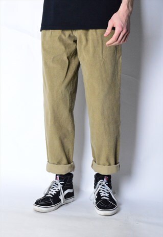 VINTAGE 90S BEIGE CORDUROY PANTS