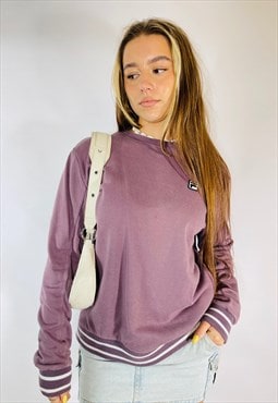 Vintage 90s Fila Purple Embroidered Sweatshirt