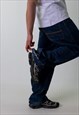 BLUE DENIM 90S TIMBERLAND  CARGO SKATER TROUSERS PANTS JEANS