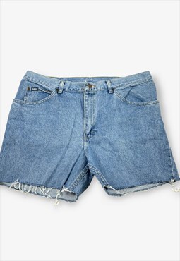Vintage Lee Cut Off Denim Shorts Mid Blue W38 BV18263