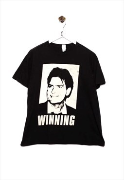 Vintage Gildan T-Shirt Charlie Sheen - Feels like Winning Pr