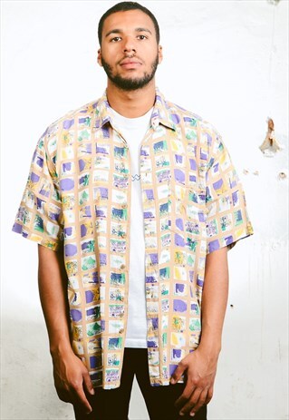 VINTAGE 90S PATTERNED SHIRT