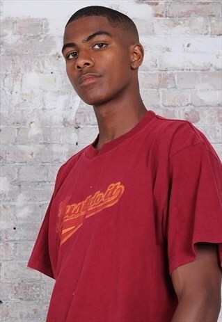 VINTAGE NIKE LOGO T-SHIRT RED