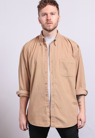 VINTAGE CORDUROY SHIRT BROWN