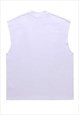 AMERICAN PRINT SLEEVELESS T-SHIRT RETRO TANK TOP SURFER VEST