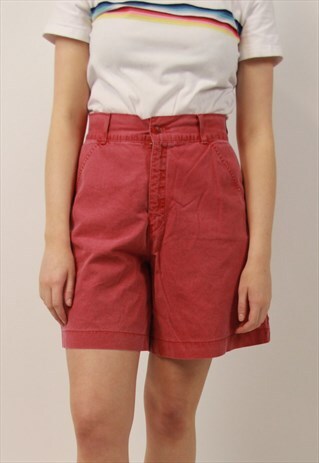 VINTAGE LEE HIGH WAISTED RED SHORTS