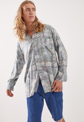VINTAGE PATTERNED FESTIVAL LONG SLEEVE SHIRT