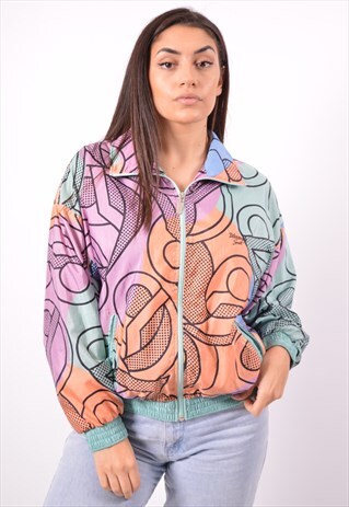 VINTAGE TRACKSUIT TOP JACKET MULTI