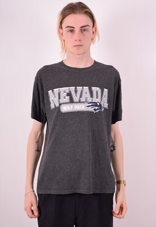 CHAMPION MENS VINTAGE T-SHIRT TOP MEDIUM GREY 90S