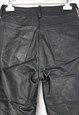 BLACK LEATHER TROUSERS PANTS FROM 80'S