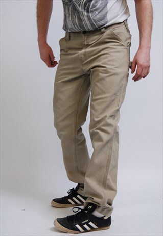 VINTAGE CARHARTT CARPENTER WORK TROUSERS