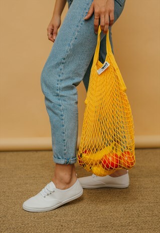YELLOW STRING SHOPPER