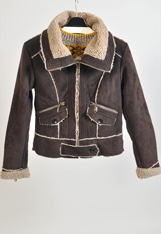 VINTAGE 00S FAUX SHEARLING JACKET