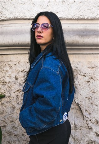 VINTAGE PADDED JEANS BLUE JACKET COD. 8-134