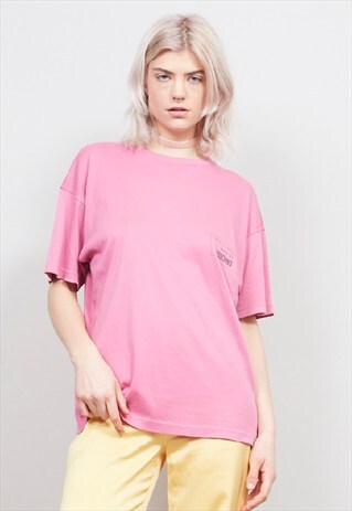 VINTAGE 90'S MOSCHINO PINK OVERSIZED T-SHIRT