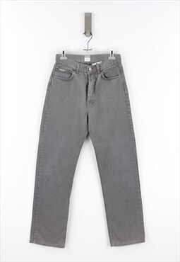Moschino Regular Fit High Waist Jeans in Grey - 42