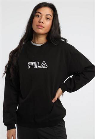 90S FILA EMBRIODERED SPELL OUT SWEATSHIRT