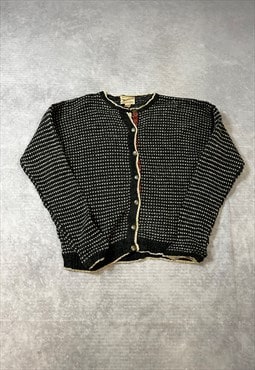 Vintage Woolrich Knitted Cardigan Abstract Patterned Sweater