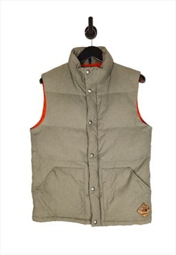 The North Face Gilet Size Small Grey Mens Down Puffer Jacket