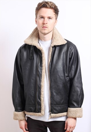 VINTAGE LEATHER AVIATOR JACKET