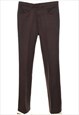 Vintage 1970s Dark Brown Trousers - W30