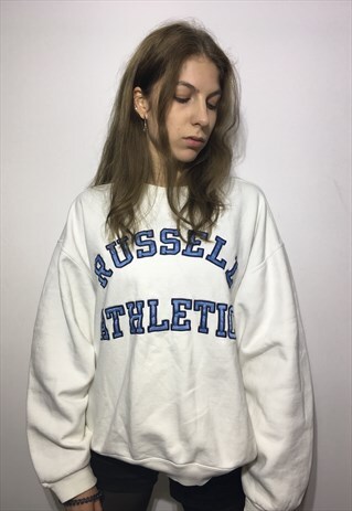 VINTAGE 90' OLDSCHOOL UNISEX WHITE SWEATSHIRT