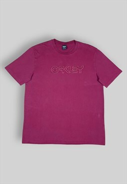 Oakley Spellout T-Shirt in Red