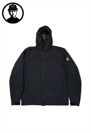 VINTAGE STONE ISLAND HOODED NAVY JACKET