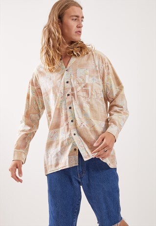 VINTAGE PATTERNED FESTIVAL LONG SLEEVE SHIRT