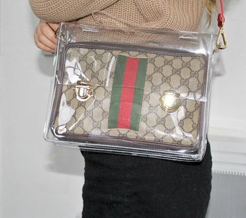 Gucci discount clear purse