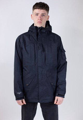 VINTAGE NIKE BLACK HOODED SPORTS JACKET