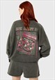 Skinnydip London How About No Icon Acid Wash Sweatshirt