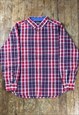Nautica Red Checked Long Sleeved Shirt 