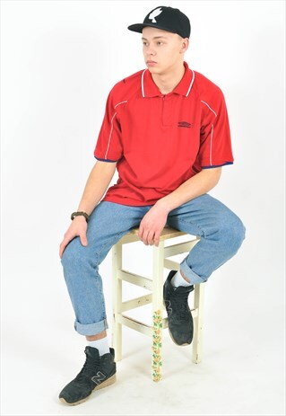 VINTAGE 90'S RED POLO SHIRT