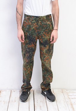 Vintage Men's W32 L32 German Army Pants Trousers Military
