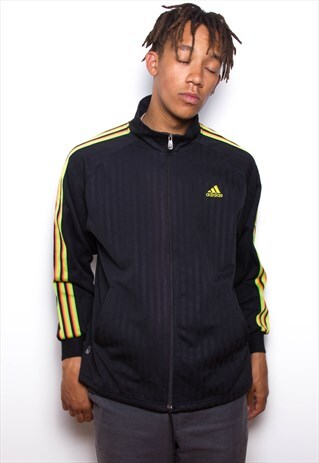 VINTAGE 90S ADIDAS FLURO SPORTS JACKET ID:1360