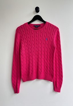 Vintage Polo Ralph Lauren Cable Knit Sweater Jumper