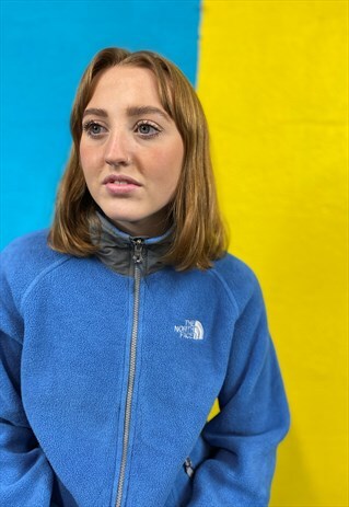 THE NORTH FACE FLEECE BLUE ZIPPER