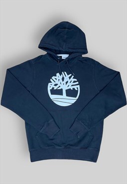 Timberland Central Logo Hoodie in Black
