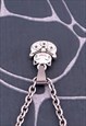 CRW SILVER TINY LOVELY WEALTH CAT NECKLACE 