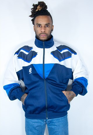 VINTAGE LOTTO JACKET BLUE