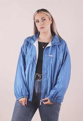 VINTAGE 90S HEAD BLUE LIGHTWEIGHT TRACK JACKET /A1091